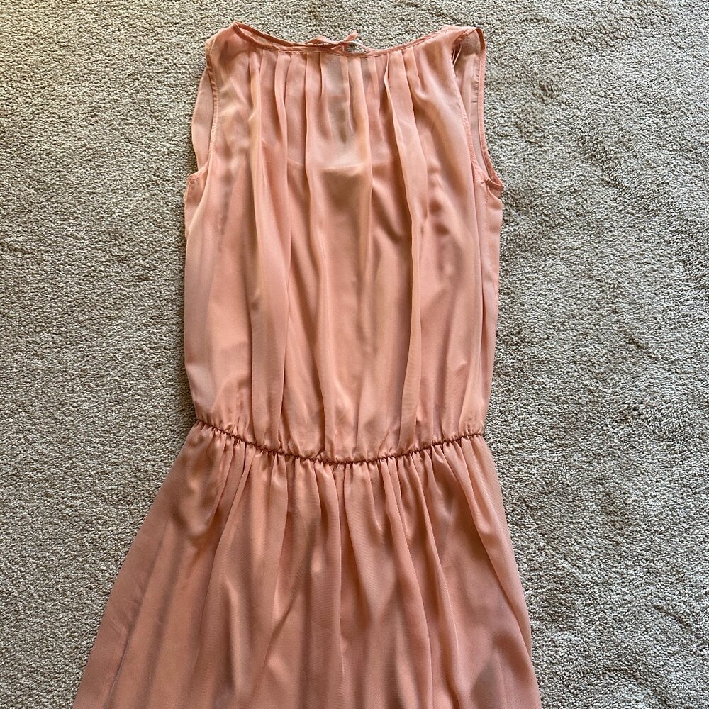 Stile Beneton Peachy Pink Chiffon Dress